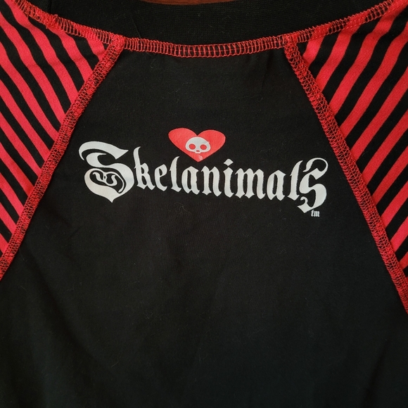 Skeleanimals Crop Long Sleeve Shirt and TRIPP NYC Arm Warmers MD - Picture 4 of 9